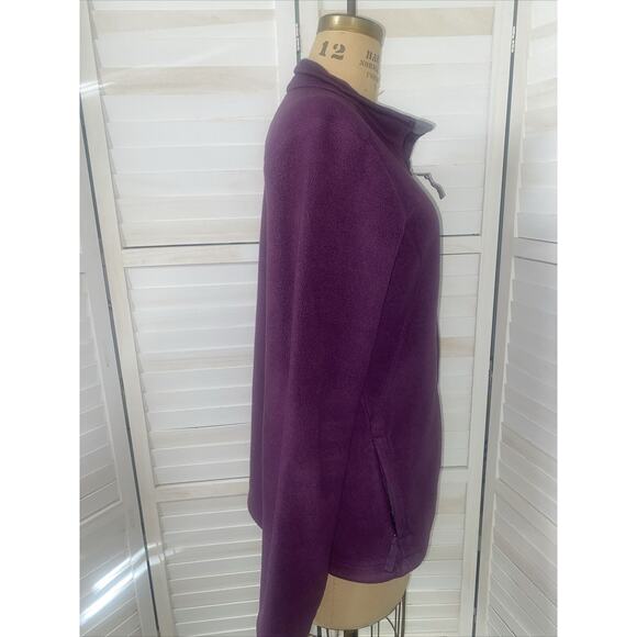 CABELA'S Jacket Women's Outerwear Full Zip Fleece Jacket Purple Sz Large - Picture 3 of 7
